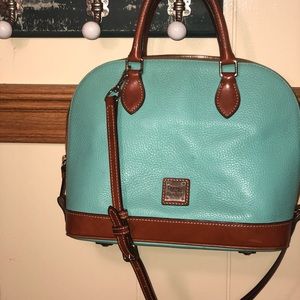 Dooney & Bourke Pebble Leather Zip Satchel